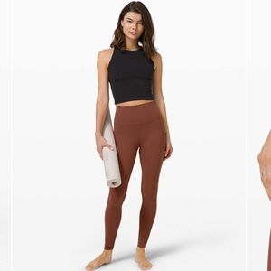 LULULEMON ALIGN HR PANT IN ROASTED BROWN Size 4